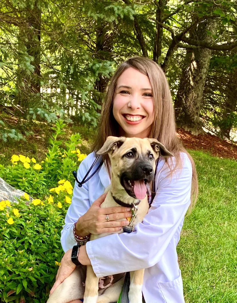 Dr. Jenna Bryfonski, canine neuroscience specialist at Merrimack Veterinary.